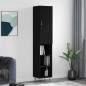 vidaXL Highboard Schwarz 34,5x34x180 cm Holzwerkstoff vidaXL Highboard Schwarz 34,5x34x180 cm Holzwerkstoff