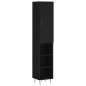 vidaXL Highboard Schwarz 34,5x34x180 cm Holzwerkstoff vidaXL Highboard Schwarz 34,5x34x180 cm Holzwerkstoff