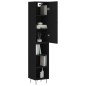 vidaXL Highboard Schwarz 34,5x34x180 cm Holzwerkstoff vidaXL Highboard Schwarz 34,5x34x180 cm Holzwerkstoff
