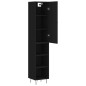 vidaXL Highboard Schwarz 34,5x34x180 cm Holzwerkstoff vidaXL Highboard Schwarz 34,5x34x180 cm Holzwerkstoff