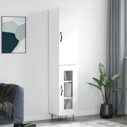 vidaXL Highboard Weiß 34,5x34x180 cm Holzwerkstoff