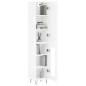 vidaXL Highboard Weiß 34,5x34x180 cm Holzwerkstoff vidaXL Highboard Weiß 34,5x34x180 cm Holzwerkstoff