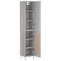 vidaXL Highboard Grau Sonoma 34,5x34x180 cm Holzwerkstoff vidaXL Highboard Grau Sonoma 34,5x34x180 cm Holzwerkstoff