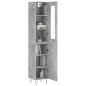 vidaXL Highboard Betongrau 34,5x34x180 cm Holzwerkstoff