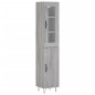 vidaXL Highboard Grau Sonoma 34,5x34x180 cm Holzwerkstoff vidaXL Highboard Grau Sonoma 34,5x34x180 cm Holzwerkstoff