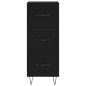 vidaXL Highboard Schwarz 34,5x34x180 cm Holzwerkstoff vidaXL Highboard Schwarz 34,5x34x180 cm Holzwerkstoff