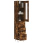 vidaXL Highboard Räuchereiche 34,5x34x180 cm Holzwerkstoff vidaXL Highboard Räuchereiche 34,5x34x180 cm Holzwerkstoff
