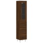vidaXL Highboard Braun Eichen-Optik 34,5x34x180 cm Holzwerkstoff vidaXL Highboard Braun Eichen-Optik 34,5x34x180 cm Holzwerkstoff