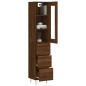 vidaXL Highboard Braun Eichen-Optik 34,5x34x180 cm Holzwerkstoff vidaXL Highboard Braun Eichen-Optik 34,5x34x180 cm Holzwerkstoff