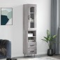 vidaXL Highboard Grau Sonoma 34,5x34x180 cm Holzwerkstoff vidaXL Highboard Grau Sonoma 34,5x34x180 cm Holzwerkstoff