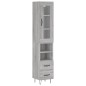 vidaXL Highboard Grau Sonoma 34,5x34x180 cm Holzwerkstoff vidaXL Highboard Grau Sonoma 34,5x34x180 cm Holzwerkstoff