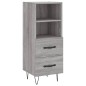 vidaXL Highboard Grau Sonoma 34,5x34x180 cm Holzwerkstoff vidaXL Highboard Grau Sonoma 34,5x34x180 cm Holzwerkstoff