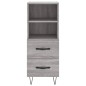 vidaXL Highboard Grau Sonoma 34,5x34x180 cm Holzwerkstoff vidaXL Highboard Grau Sonoma 34,5x34x180 cm Holzwerkstoff