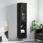 vidaXL Highboard Schwarz 34,5x34x180 cm Holzwerkstoff vidaXL Highboard Schwarz 34,5x34x180 cm Holzwerkstoff