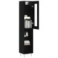 vidaXL Highboard Schwarz 34,5x34x180 cm Holzwerkstoff vidaXL Highboard Schwarz 34,5x34x180 cm Holzwerkstoff