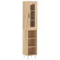 vidaXL Highboard Sonoma-Eiche 34,5x34x180 cm Holzwerkstoff vidaXL Highboard Sonoma-Eiche 34,5x34x180 cm Holzwerkstoff