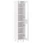 vidaXL Highboard Hochglanz-Weiß 34,5x34x180 cm Holzwerkstoff vidaXL Highboard Hochglanz-Weiß 34,5x34x180 cm Holzwerkstoff