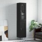 vidaXL Highboard Schwarz 34,5x34x180 cm Holzwerkstoff vidaXL Highboard Schwarz 34,5x34x180 cm Holzwerkstoff