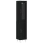 vidaXL Highboard Schwarz 34,5x34x180 cm Holzwerkstoff vidaXL Highboard Schwarz 34,5x34x180 cm Holzwerkstoff