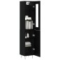 vidaXL Highboard Schwarz 34,5x34x180 cm Holzwerkstoff vidaXL Highboard Schwarz 34,5x34x180 cm Holzwerkstoff
