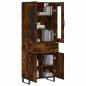 Highboard Räuchereiche 69,5x34x180 cm Holzwerkstoff Highboard Räuchereiche 69,5x34x180 cm Holzwerkstoff