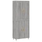 vidaXL Highboard Grau Sonoma 69,5x34x180 cm Holzwerkstoff vidaXL Highboard Grau Sonoma 69,5x34x180 cm Holzwerkstoff