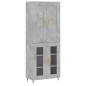 vidaXL Highboard Betongrau 69,5x34x180 cm Holzwerkstoff vidaXL Highboard Betongrau 69,5x34x180 cm Holzwerkstoff