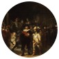 WallArt Fototapete The Night Watch Rund 142,5 cm WallArt Fototapete The Night Watch Rund 142,5 cm