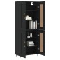 vidaXL Highboard Schwarz 69,5x34x180 cm Holzwerkstoff vidaXL Highboard Schwarz 69,5x34x180 cm Holzwerkstoff