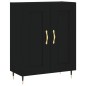 vidaXL Highboard Schwarz 69,5x34x180 cm Holzwerkstoff vidaXL Highboard Schwarz 69,5x34x180 cm Holzwerkstoff