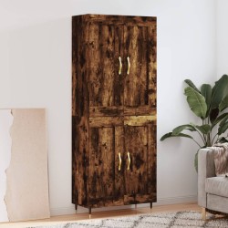 vidaXL Highboard Räuchereiche 69,5x34x180 cm Holzwerkstoff