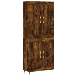 vidaXL Highboard Räuchereiche 69,5x34x180 cm Holzwerkstoff