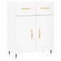 vidaXL Highboard Hochglanz-Weiß 69,5x34x180 cm Holzwerkstoff vidaXL Highboard Hochglanz-Weiß 69,5x34x180 cm Holzwerkstoff