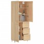 vidaXL Highboard Sonoma-Eiche 69,5x34x180 cm Holzwerkstoff vidaXL Highboard Sonoma-Eiche 69,5x34x180 cm Holzwerkstoff