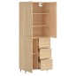 vidaXL Highboard Sonoma-Eiche 69,5x34x180 cm Holzwerkstoff vidaXL Highboard Sonoma-Eiche 69,5x34x180 cm Holzwerkstoff