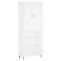 vidaXL Highboard Weiß 69,5x34x180 cm Holzwerkstoff vidaXL Highboard Weiß 69,5x34x180 cm Holzwerkstoff