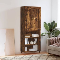 vidaXL Highboard Räuchereiche 69,5x34x180 cm Holzwerkstoff