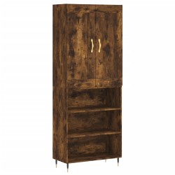 vidaXL Highboard Räuchereiche 69,5x34x180 cm Holzwerkstoff