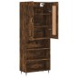 vidaXL Highboard Räuchereiche 69,5x34x180 cm Holzwerkstoff vidaXL Highboard Räuchereiche 69,5x34x180 cm Holzwerkstoff