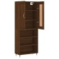 vidaXL Highboard Braun Eichen-Optik 69,5x34x180 cm Holzwerkstoff vidaXL Highboard Braun Eichen-Optik 69,5x34x180 cm Holzwerkstoff
