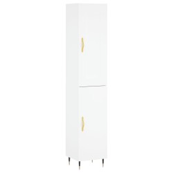 vidaXL Highboard Weiß 34,5x34x180 cm Holzwerkstoff