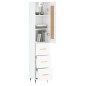 vidaXL Highboard Hochglanz-Weiß 34,5x34x180 cm Holzwerkstoff vidaXL Highboard Hochglanz-Weiß 34,5x34x180 cm Holzwerkstoff