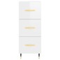 vidaXL Highboard Hochglanz-Weiß 34,5x34x180 cm Holzwerkstoff vidaXL Highboard Hochglanz-Weiß 34,5x34x180 cm Holzwerkstoff
