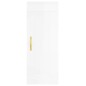 vidaXL Highboard Hochglanz-Weiß 34,5x34x180 cm Holzwerkstoff vidaXL Highboard Hochglanz-Weiß 34,5x34x180 cm Holzwerkstoff