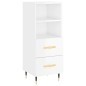 vidaXL Highboard Hochglanz-Weiß 34,5x34x180 cm Holzwerkstoff vidaXL Highboard Hochglanz-Weiß 34,5x34x180 cm Holzwerkstoff