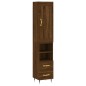 vidaXL Highboard Braun Eichen-Optik 34,5x34x180 cm Holzwerkstoff vidaXL Highboard Braun Eichen-Optik 34,5x34x180 cm Holzwerkstoff
