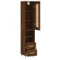 vidaXL Highboard Braun Eichen-Optik 34,5x34x180 cm Holzwerkstoff vidaXL Highboard Braun Eichen-Optik 34,5x34x180 cm Holzwerkstoff