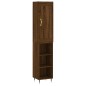 vidaXL Highboard Braun Eichen-Optik 34,5x34x180 cm Holzwerkstoff vidaXL Highboard Braun Eichen-Optik 34,5x34x180 cm Holzwerkstoff
