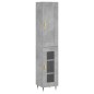 vidaXL Highboard Betongrau 34,5x34x180 cm Holzwerkstoff vidaXL Highboard Betongrau 34,5x34x180 cm Holzwerkstoff