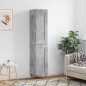 vidaXL Highboard Betongrau 34,5x34x180 cm Holzwerkstoff vidaXL Highboard Betongrau 34,5x34x180 cm Holzwerkstoff